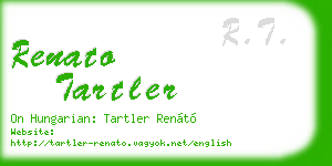 renato tartler business card